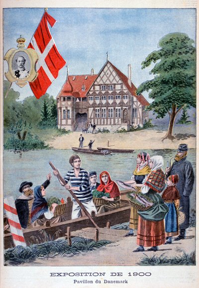 Den danska paviljongen på världsutställningen 1900, Paris, 1900 av Unbekannt