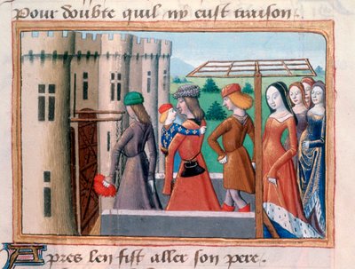 Dauphinen återvänder till Paris, juni 1418, 1484 av Unbekannt
