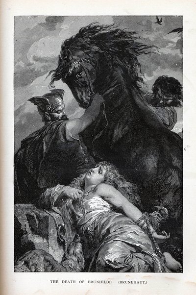 Brunhildes död, Brunehaut, 1882 av Unbekannt