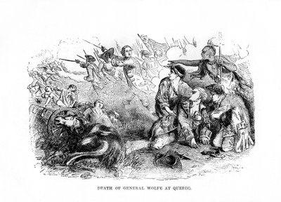 General Wolfes död i Quebec, 1759, 1872 av Unbekannt