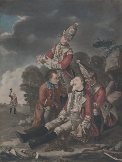General Wolfes död i Quebec september 1759, 10 oktober 1779. av Unbekannt