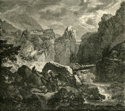 Rolands död i Roncesvalles, 778 AD, 1890. av Unbekannt
