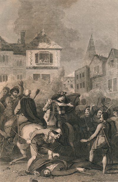 Wat Tylers död, 1381, 1800-talet av Unbekannt