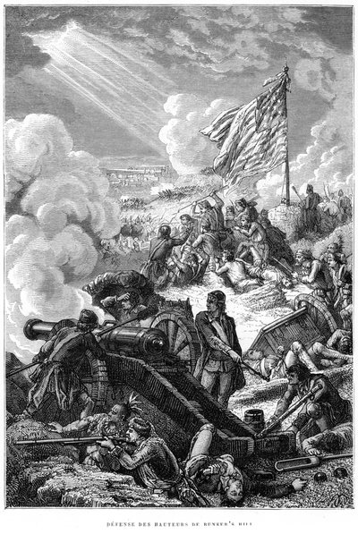 Försvaret av Bunker Hill, 1775 av Unbekannt