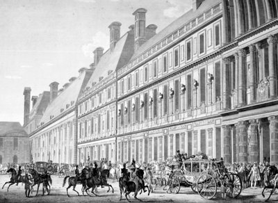 Avgången från Tuileriepalatset, 2 december 1804, 1800-talet av Unbekannt