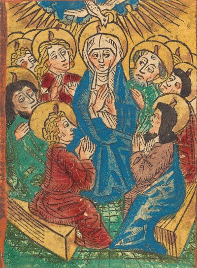 Den Helige Andes nedstigning, ca. 1490. av Unbekannt