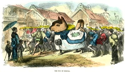 The Dog of Himura, Japan, 1872 av Unbekannt