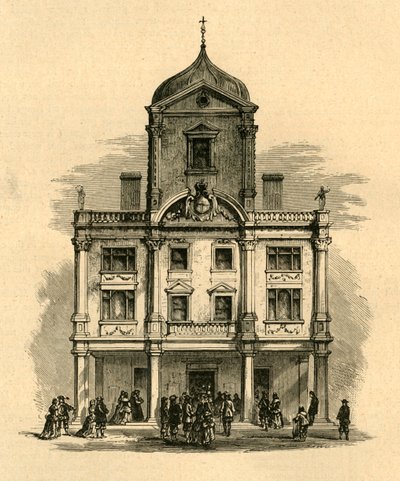 Dorset Gardens Theatre, Whitefriars, 1897. av Unbekannt