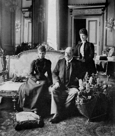 Änkekejsarinnan av Ryssland, kung Edward VII och drottning Alexandra, maj 1900 1964 av Unbekannt
