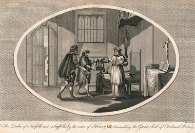 Hertigarna av Norfolk och Suffolk kräver kardinal Wolseys stora sigill, 1529 1793 av Unbekannt