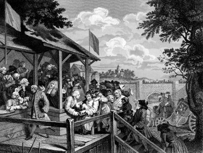 Valet: Röstningen, 1700-1800-talet av Unbekannt