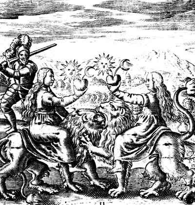 The Eleventh Key of Basil Valentine, legendarisk tysk munk och alkemist från 1400-talet, 1651 av Unbekannt
