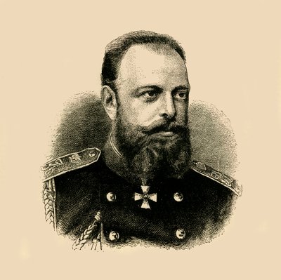 Kejsaren Alexander III, 1881. av Unbekannt