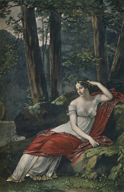 Kejsarinnan Josephine i parken i Malmaison, 1809, 1896 av Unbekannt
