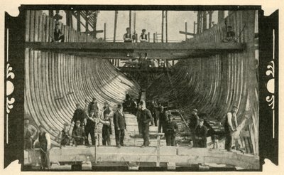 The English Vessel, Discovery, On The Stocks, 1901. av Unbekannt