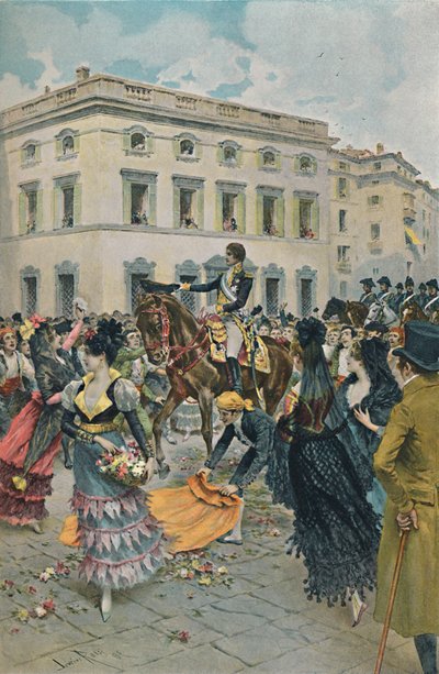 Ferdinands intåg i Madrid, 23 mars 1808, 1896. av Unbekannt