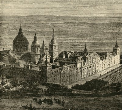 The Escurial, nära Madrid, 1890. av Unbekannt