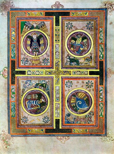De evangeliska symbolerna, 800 e.Kr., 1900-talet av Unbekannt