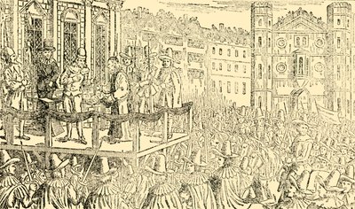 Avrättningen av Charles I. i Whitehall, 30 januari 1649, c1930. av Unbekannt