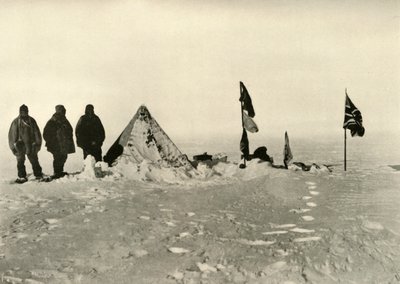 The Farthest South Camp After Sixty Hours Blizzard, februari 1909 av Unbekannt