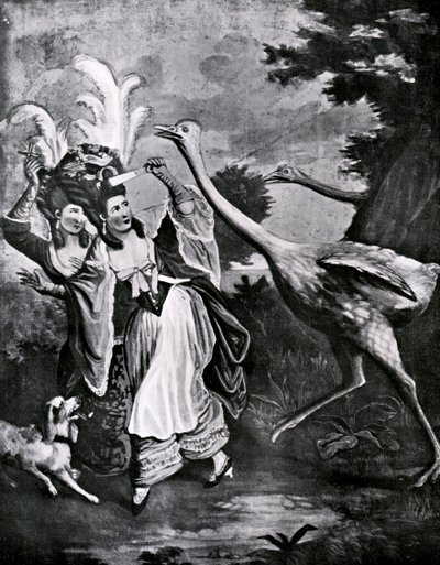 The Feathered Fair in a Fright, 1700-talet av Unbekannt
