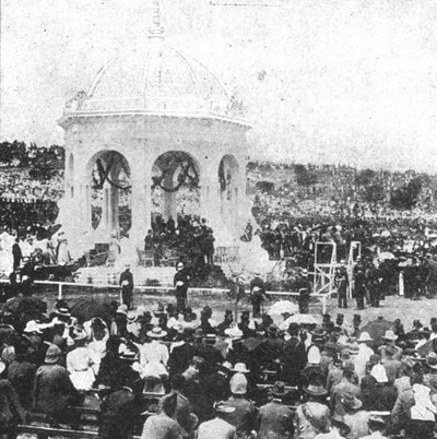 The Federation of Australia, 1901...Undertecknar eden av Lord Hopetoun i Sydney..., 1901. av Unbekannt