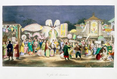 Lyktornas festival, Kina, 1824-1827 av Unbekannt