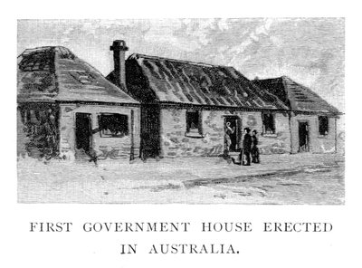 The First Government House, Sydney, Australien, 1886 av Unbekannt
