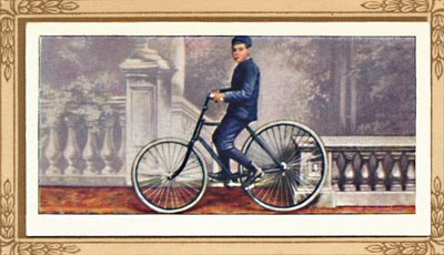 Den första pneumatiska cykeln, 1939 av Unbekannt