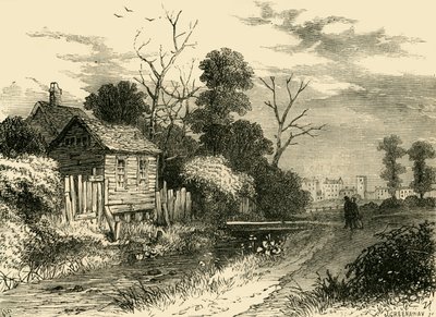 Fleet River, nära St. Pancras, 1825, c1876. av Unbekannt