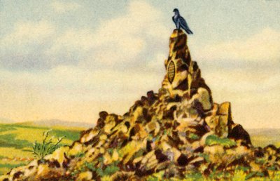 Fliegerdenkmal, monument på Wasserkuppe, Hessen, Tyskland, 1932. av Unbekannt