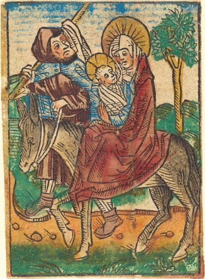 Flygningen till Egypten, ca. 1490. av Unbekannt