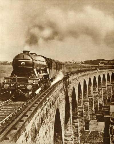 The Flying Scotsman... non-stop löpning mellan Kings Cross och Newcastle, 11 juli 1927, 1935. av Unbekannt