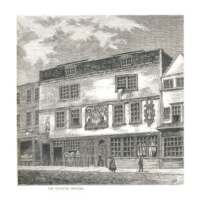 Fortune Theatre. Från ett tryck utgivet av Wilkinson 1811, 1878 av Unbekannt
