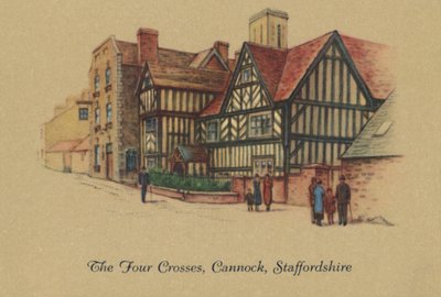 De fyra korsen, Cannock, Staffordshire, 1939 av Unbekannt