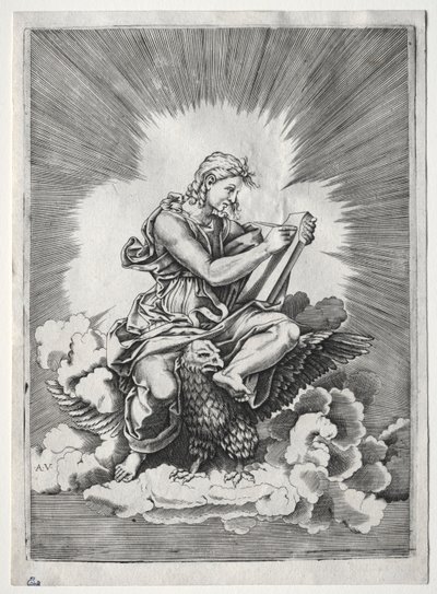 De fyra evangelisterna: St. John, ca. 1518. av Unbekannt