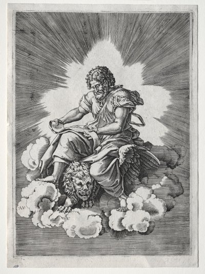De fyra evangelisterna: Markus, ca. 1518. av Unbekannt