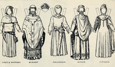 The Gallery of British Costume: How The English Dressed in King Johns Time, c1934 av Unbekannt