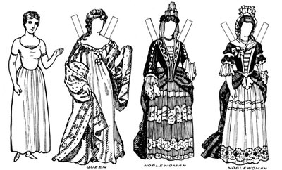 The Gallery of British Costume: Some of the Dresses Worn in Annes Reign, c1934 av Unbekannt