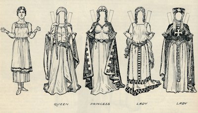 The Gallery of British Costume: Types of Dress in Early Plantagenet Times, c1934 av Unbekannt