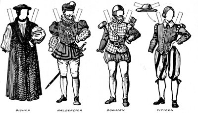 The Gallery of Costume: Klänningar bärs i dagarna när drottning Mary regerade, c1934 av Unbekannt