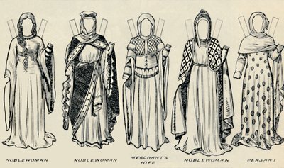 The Gallery of Historic Costume: The Dresses Worn in the Days of Richard I, c1934 av Unbekannt
