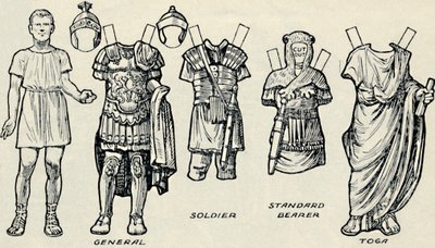 Galleriet för historiska dräkter: vad britterna och romarna brukade bära, c1934 av Unbekannt