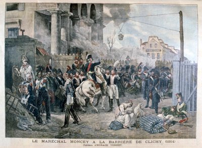 Porten vid Clichy under försvaret av Paris, 30 mars 1814, 1904. av Unbekannt