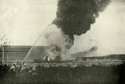 Den tyska Flammenwerfer., 1919. av Unbekannt