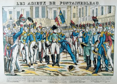 The Goodbyes of Fontainebleau, 1800-talet. av Unbekannt