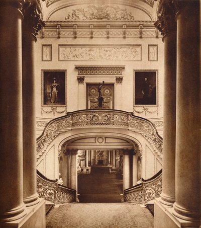 Den stora trappan i Buckingham Palace, 1935 av Unbekannt