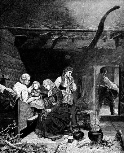 The Grandfathers Blessing, mitten av 1800-talet 1882 av Unbekannt