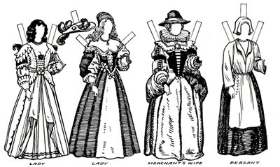 The Great Gallery of Historic Costume: Some Dresses of Charles The Firsts Time, c1934 av Unbekannt