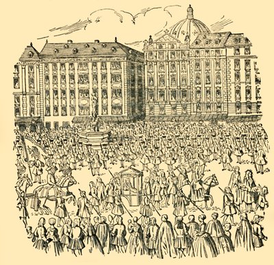 Ungerns stora adelsmän avlägger lojalitetseden till Maria Theresa... 1740, c1930. av Unbekannt